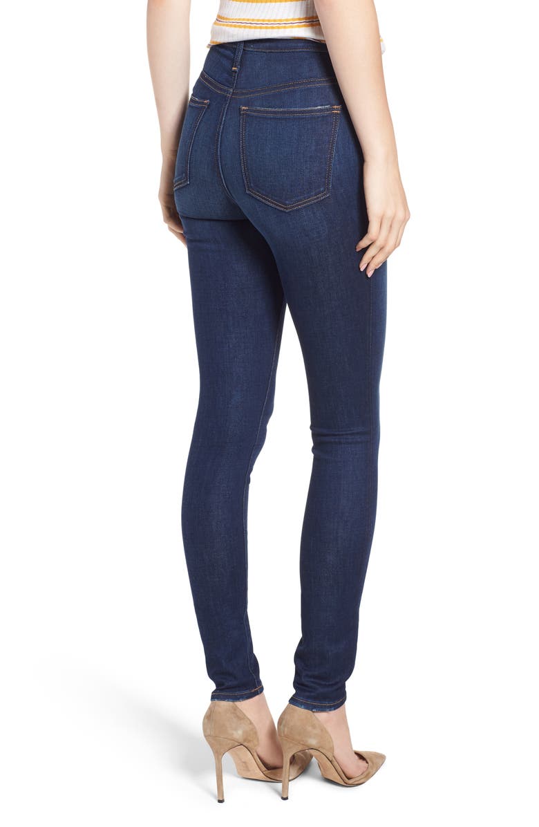 Caslon<sup>®</sup> Sierra High Waist Skinny Jeans, Alternate, color,