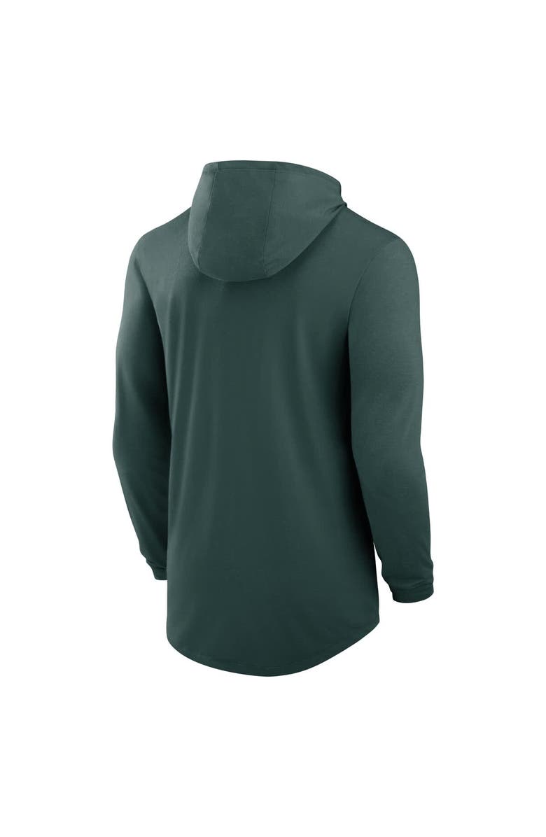 Nike Men's Nike Green Michigan State Spartans Lightweight Performance Long Sleeve Hoodie T-Shirt, Alternate, color, Green