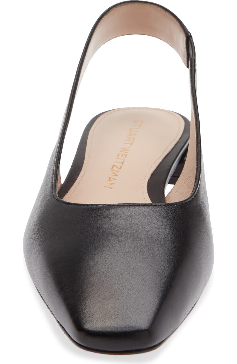 Stuart Weitzman Stassi Slingback Flat, Alternate, color, Black