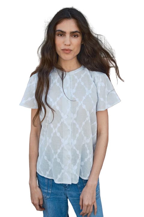 Kenna Flutter Sleeve Blouse