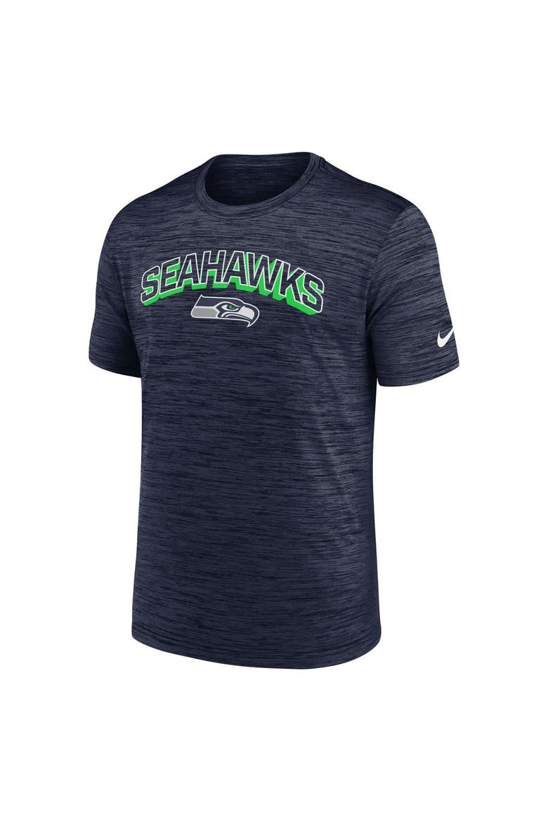 Men's Nike College Navy Seattle Seahawks Velocity Performance T-Shirt, Alternate, color, College Navy