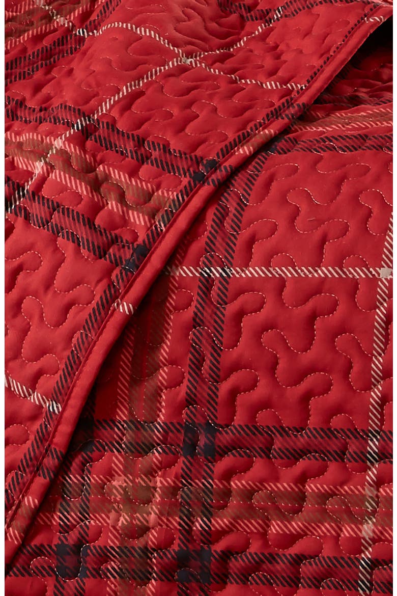 Plaid Collection- Luxury Premium Oversized Quilt Set, Alternate, color, RED