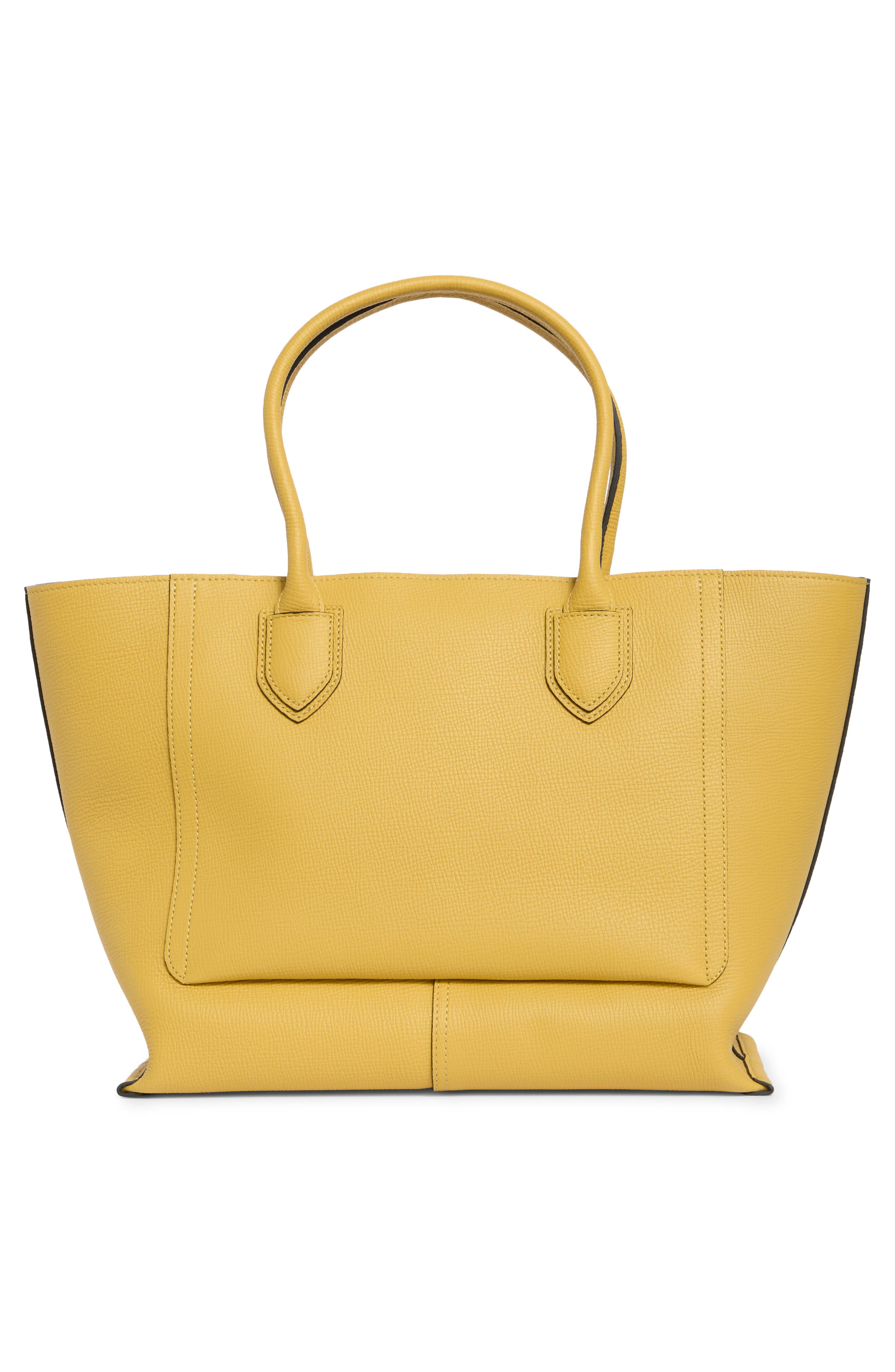 Longchamp Mailbox Large Leather Tote Bag, Alternate, color, Yellow