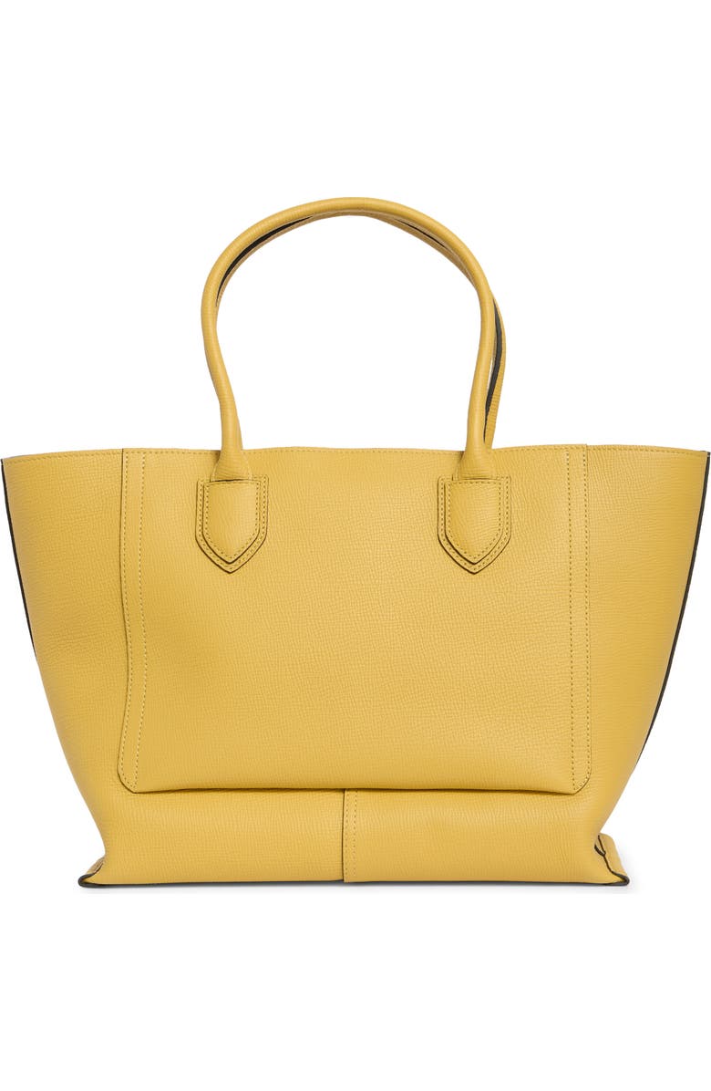 Longchamp Mailbox Large Leather Tote Bag, Alternate, color, Yellow