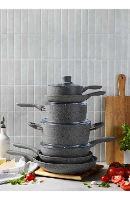 Zwilling Parma Plus Ceramic 10-pc Aluminum Ceramic Nonstick Cookware Set In Gray