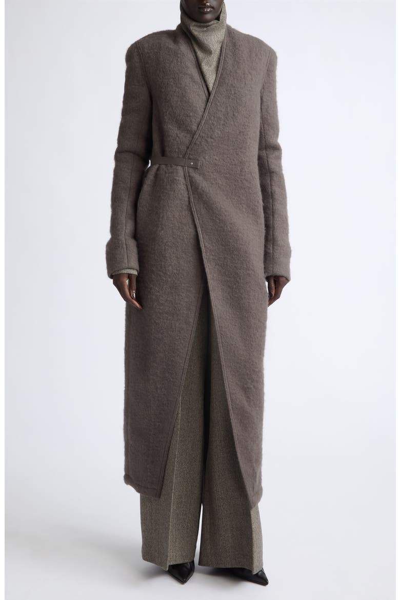 Lab Leather Coat, Main, color, DARK DUST
