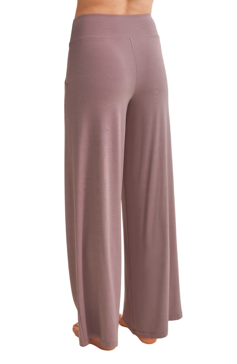 Fleur't Wide Leg Lounge Pants, Alternate, color, Cappuccino