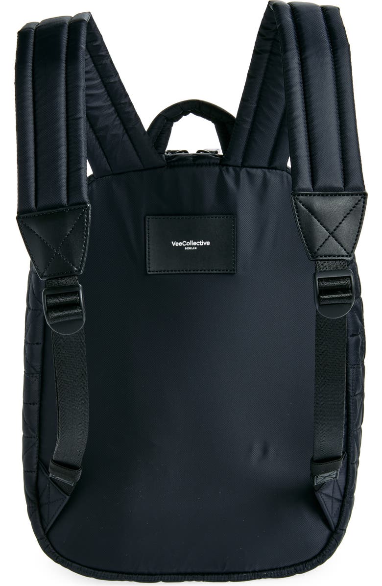 VeeCollective Vee Water Repellent Quilted Nylon Backpack, Alternate, color,