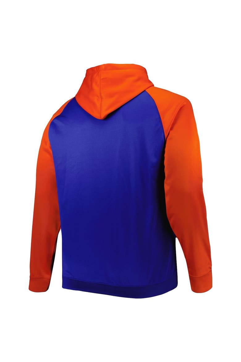 Men's Royal Florida Gators Big & Tall Raglan Fleece Pullover Hoodie, Alternate, color, Royal