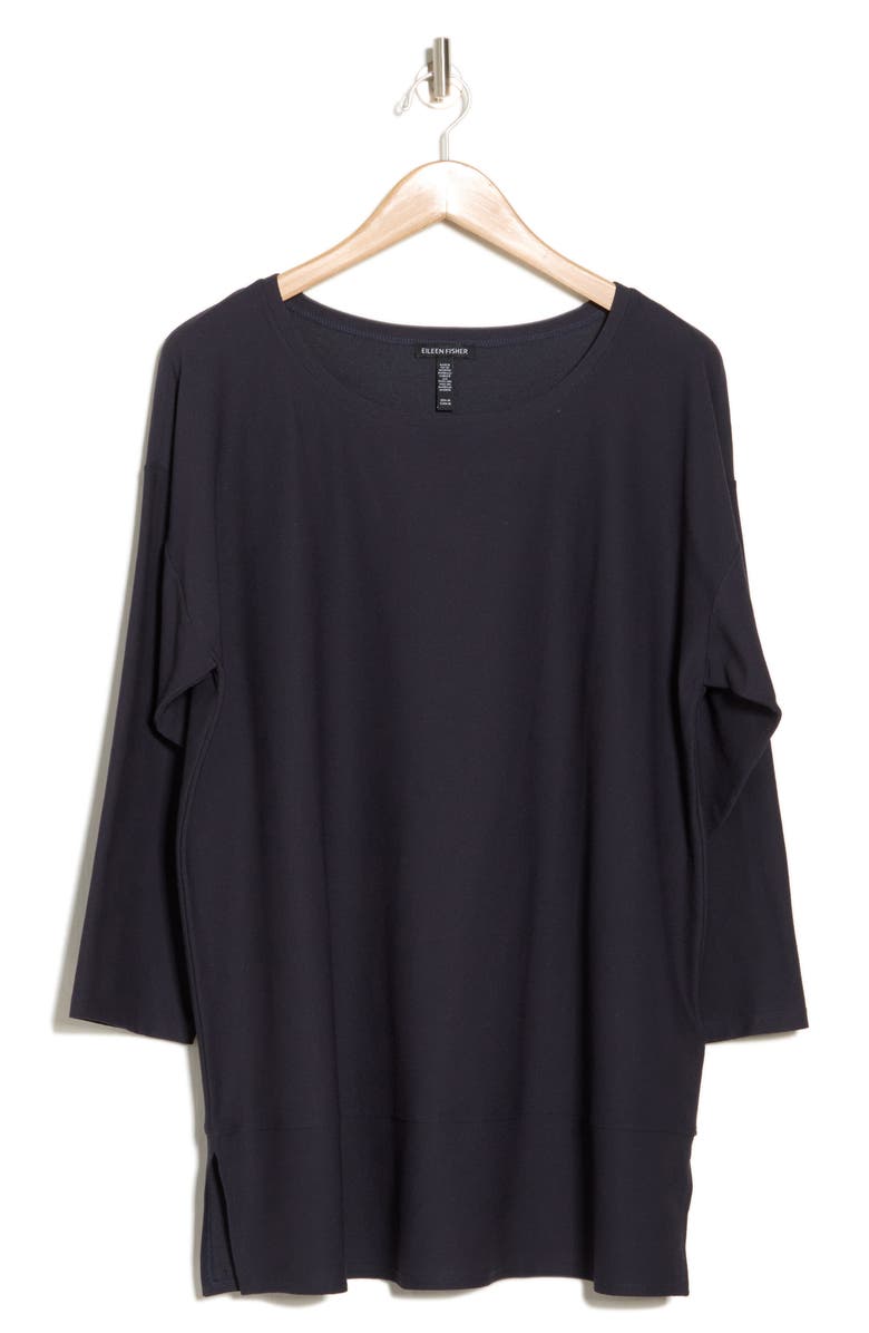 Eileen Fisher Longline Tunic Top, Alternate, color, Nocturne