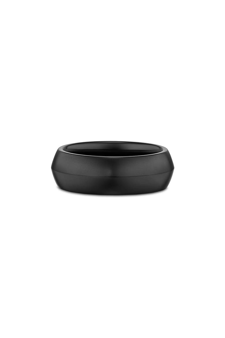 8mm Knife Edge Band Ring, Alternate, color, BLACK