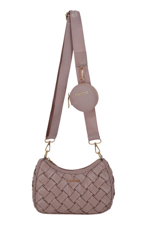 Luca Woven Crossbody Bag with Zip Pouch