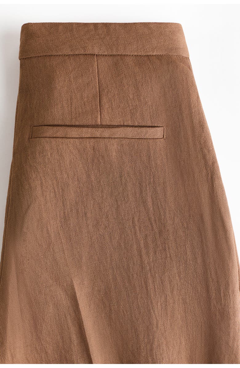 H&M Wide-leg dress pants, Alternate, color, Brown