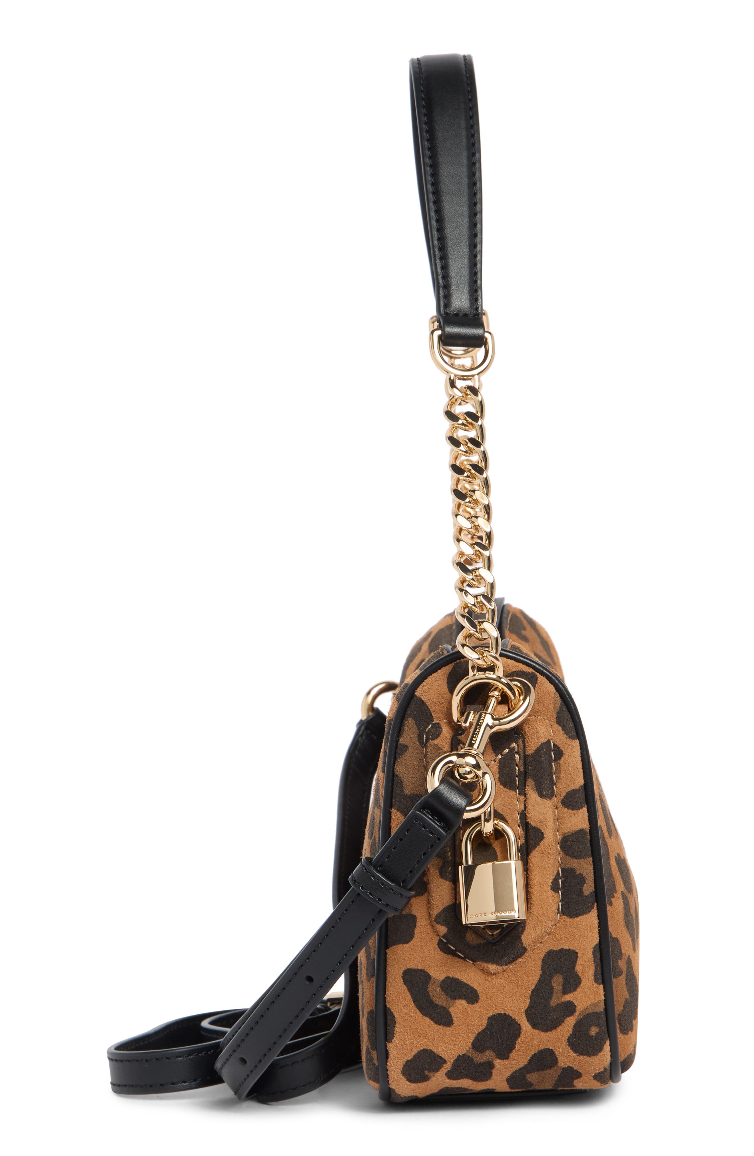 Drifter Leopard Print Suede Shoulder Bag, Alternate, color, LEOPARD MULTI