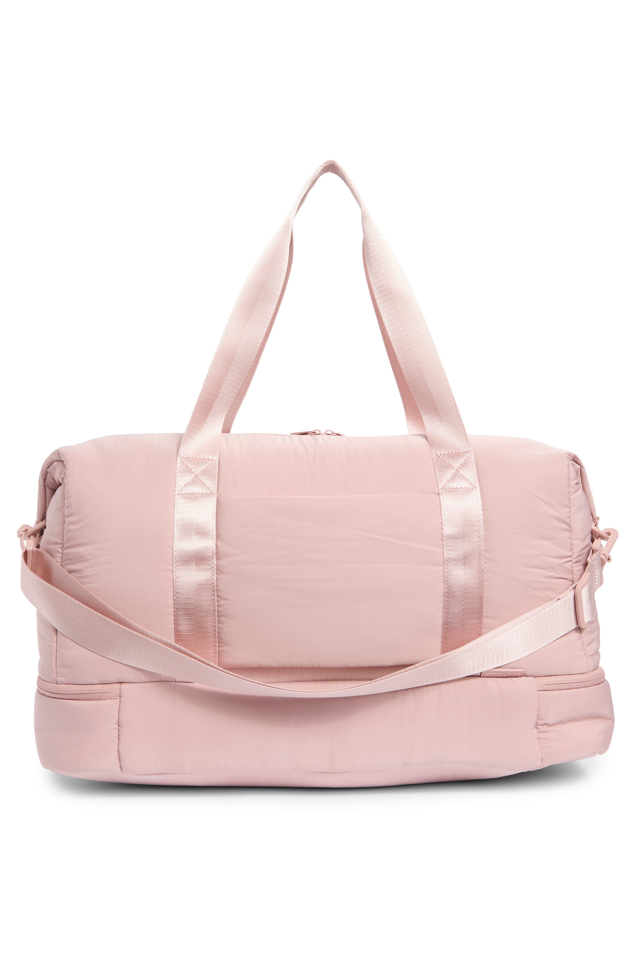 Cloud Drop Bottom Duffle Bag, Alternate, color, NORDSTROM BLUSH
