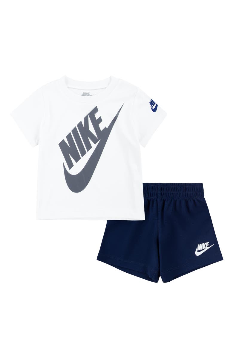 Nike Futura T-Shirt & Shorts Set, Main, color, U90midnigh