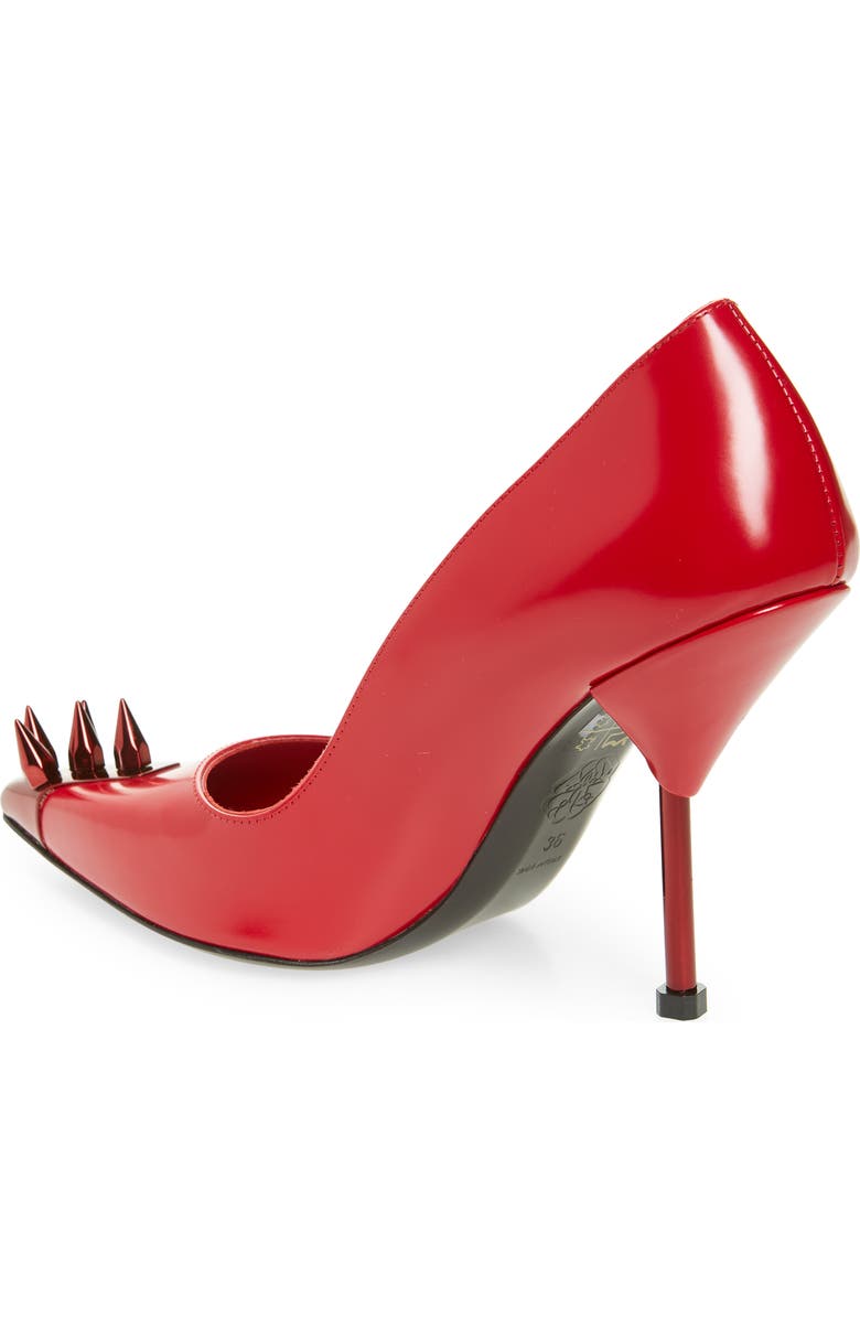 McQueen Punk Stud Pointed Toe Pump, Alternate, color,