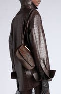 TOM FORD Mini Arc Leopard Print Leather Bag