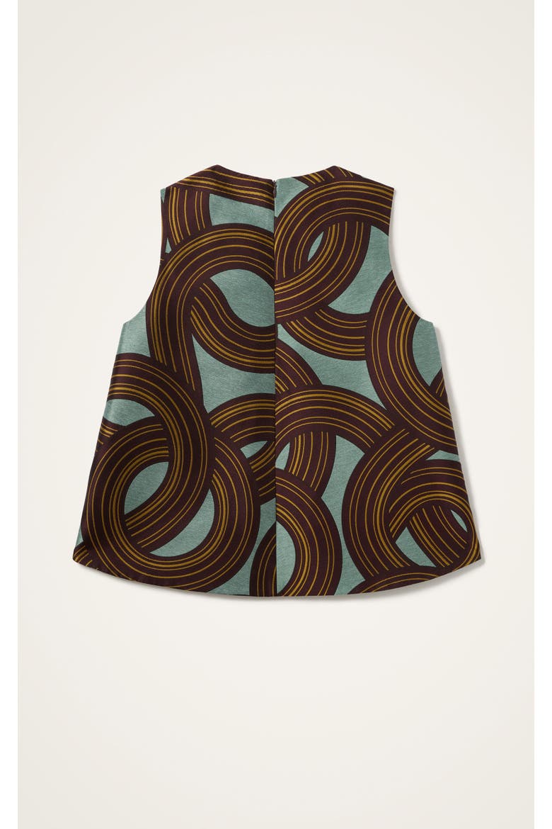 La Scala Top, Alternate, color, Montecarlo Jacquard Dusty Blue