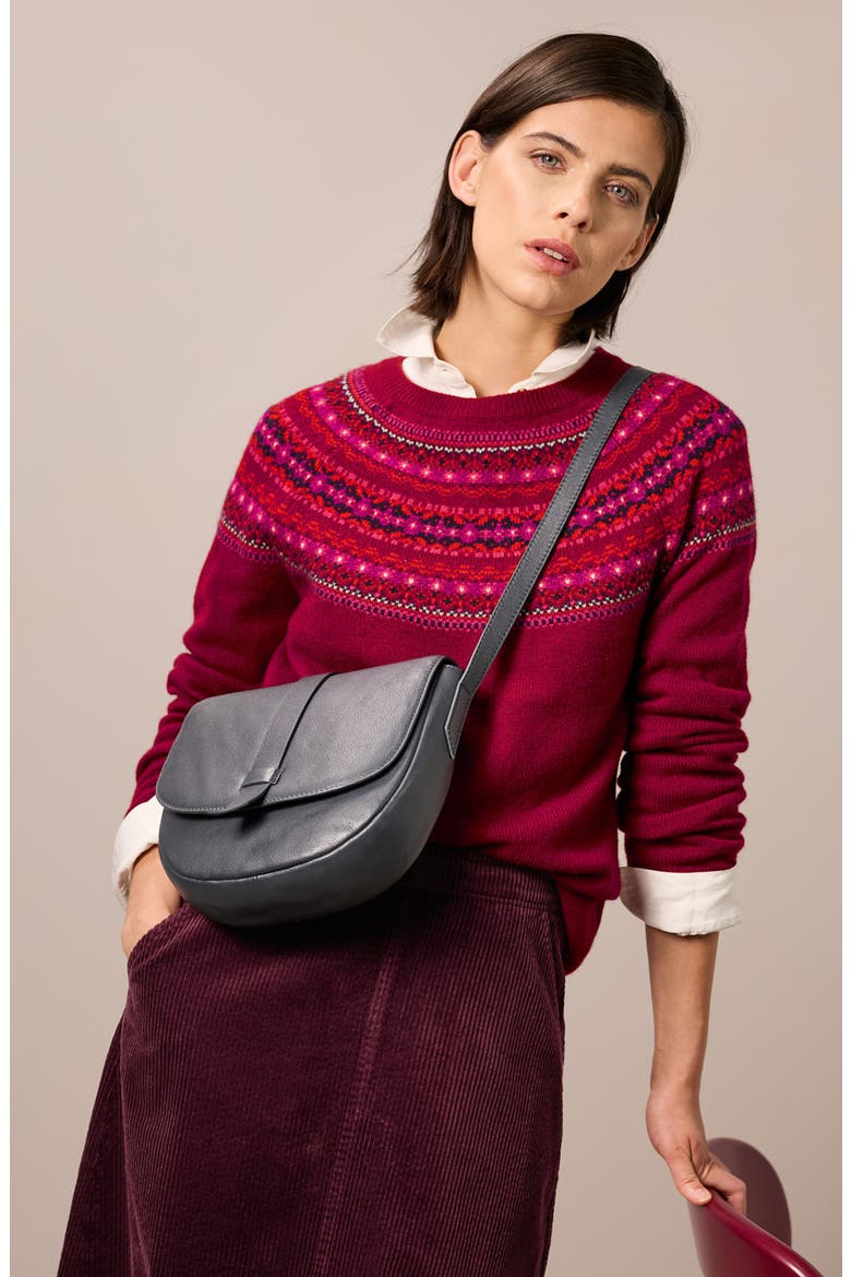 Sea's Edge Fair Isle Merino Wool Blend Sweater, Alternate, color, WELL HOUSE DAHLIA MIX