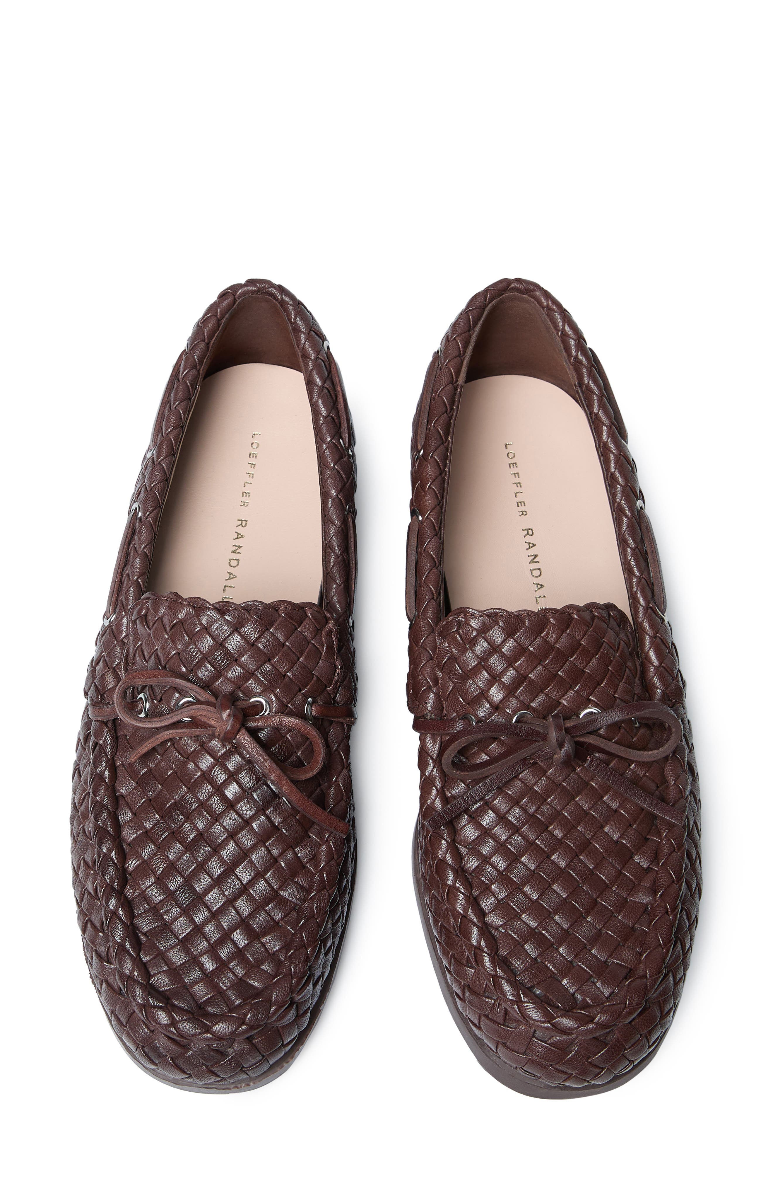 Loeffler Randall Minnie Leather Moccasin, Alternate, color, Espresso