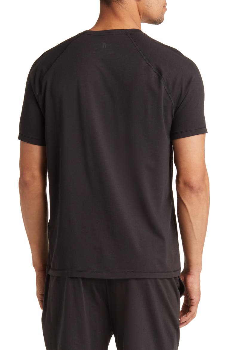 Pajama T-Shirt & Shorts, Alternate, color, BLACK