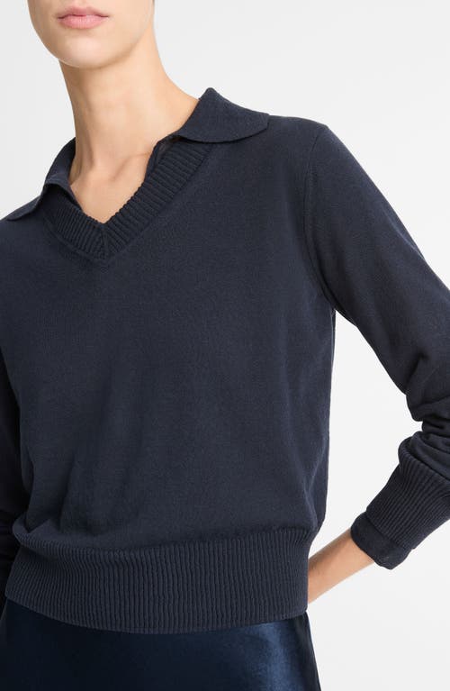 Vince Fine Layered Collared Sweater