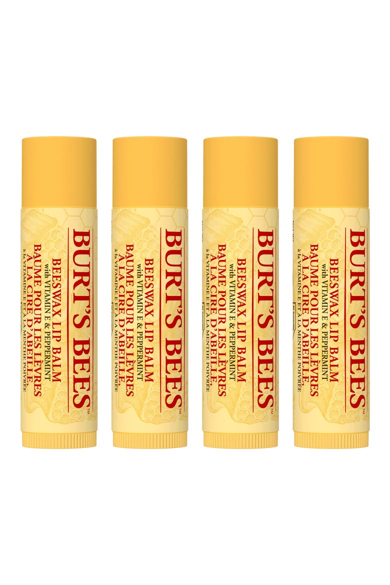 Beeswax Bounty Classic 4-Piece Lip Balm Set, Alternate, color, NO COLOR