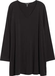 Eileen Fisher Long Sleeve V-Neck Tunic Top