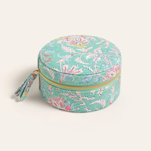 Meilin Floral Jewelery Box 4.5" x 4.5" Artisan