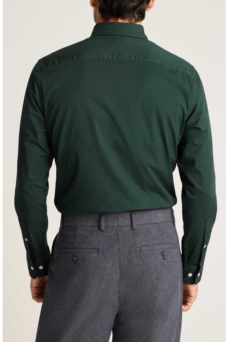 Everyday Slim Fit Cotton Button-Down Oxford Shirt, Alternate, color, SCARAB