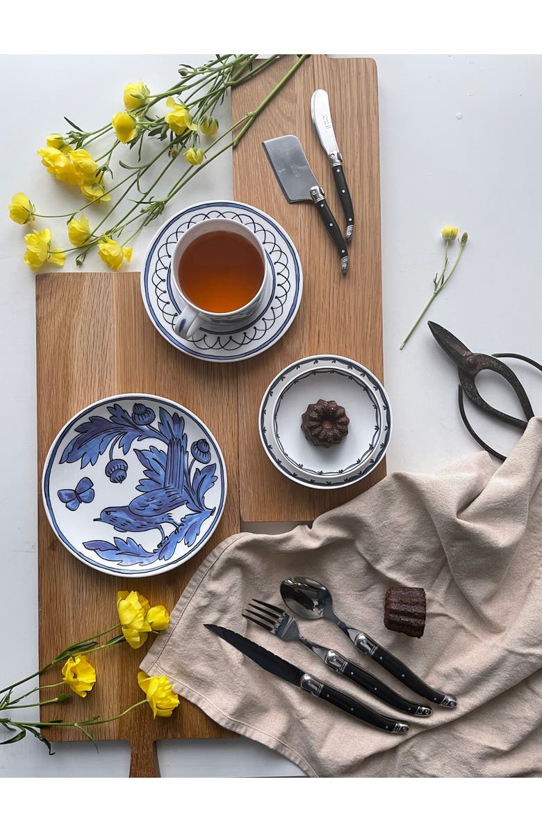 Twig New York Heritage Blue Bird Assorted Set of 3 Canape Dishes, Alternate, color, Multi