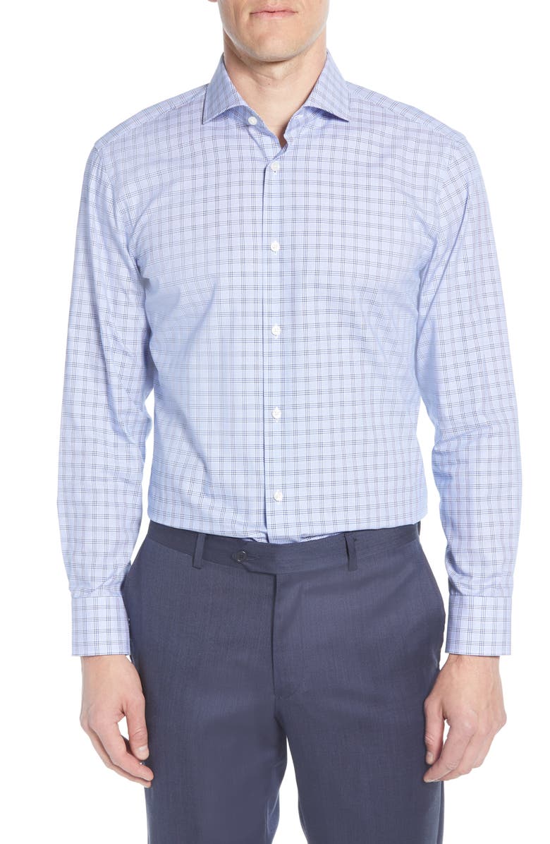 BOSS Sharp Fit Plaid Dress Shirt, Main, color,