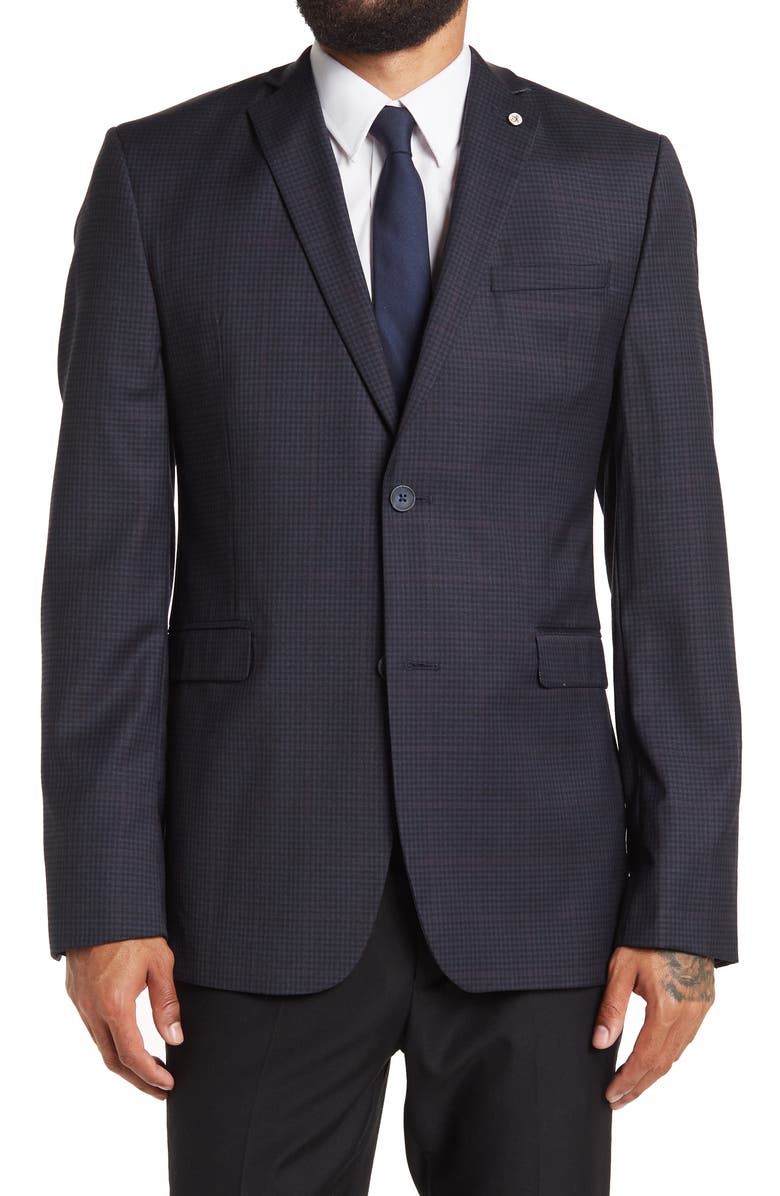 Original Penguin Plaid Suit Blazer, Main, color, 