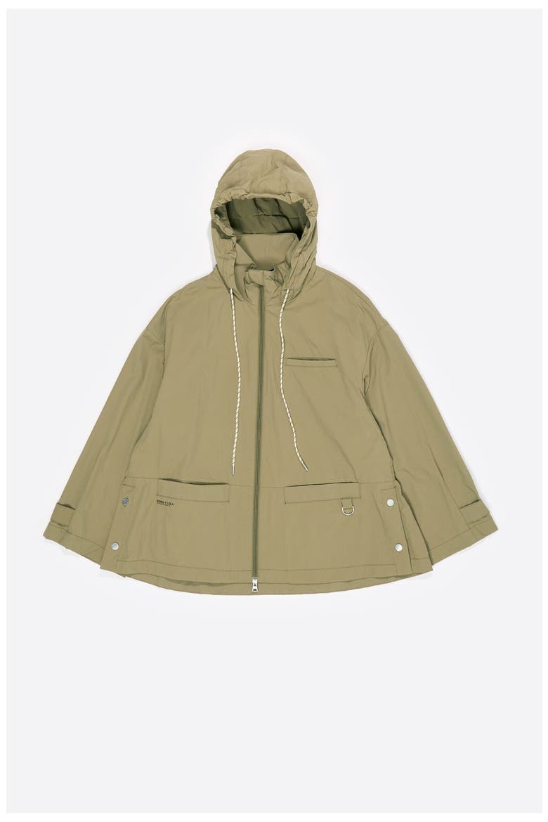Fluid A-Line Trench, Alternate, color, KHAKI