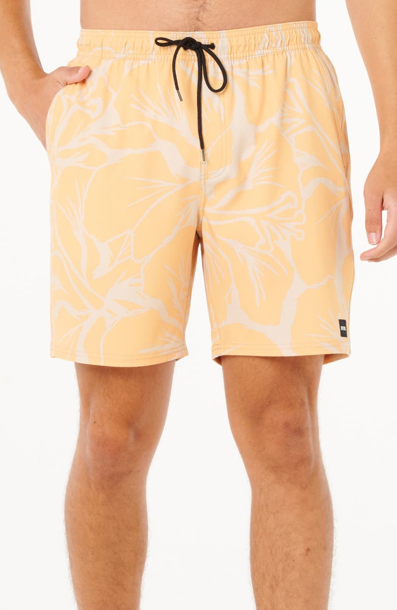 Rip Curl Artist of the Search Cody Welsh Volley Swim Trunks, Main, color, Light Khaki