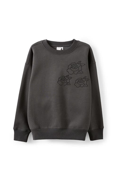 Cotton On Kids Kid's Sammy Oversized Crew In Black