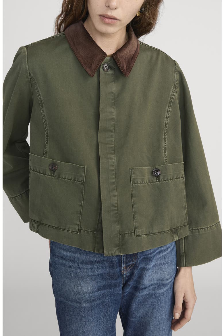 The Mini Swing Jacket, Main, color, MILITARY GREEN