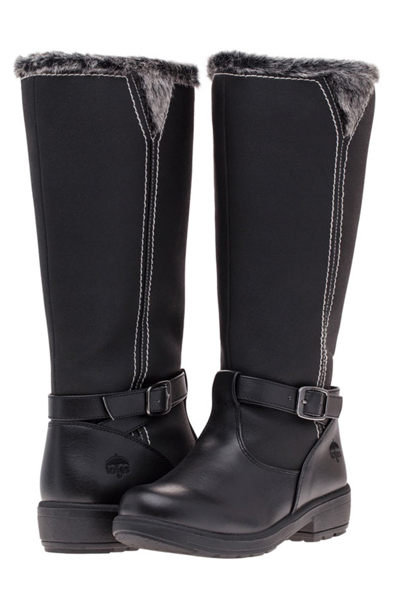 Totes Esther Cold Weather Faux Fur Lined Boot (Women) | Nordstromrack