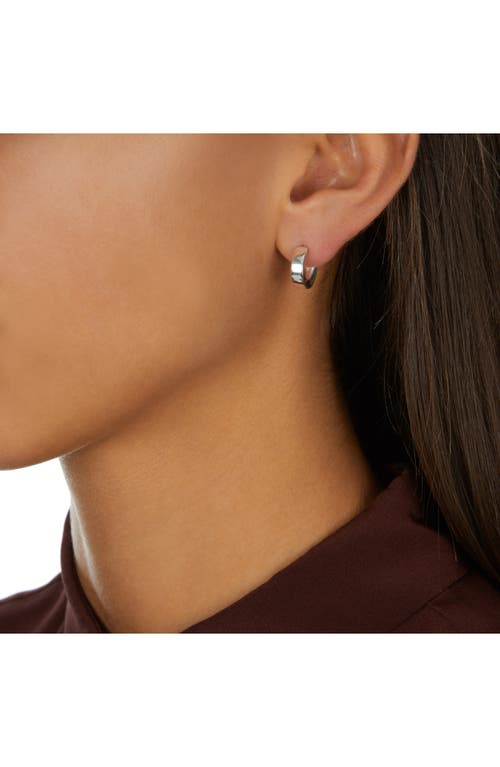 Monica Vinader Fiji Mini Hoop Earrings In Silver