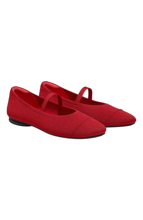 Vivaia Almond-toe Mary-jane In Red