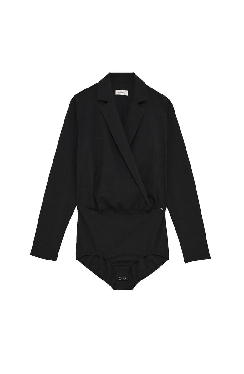 ottod'Ame Body With Criss-Cross Neckline, Alternate, color, Black