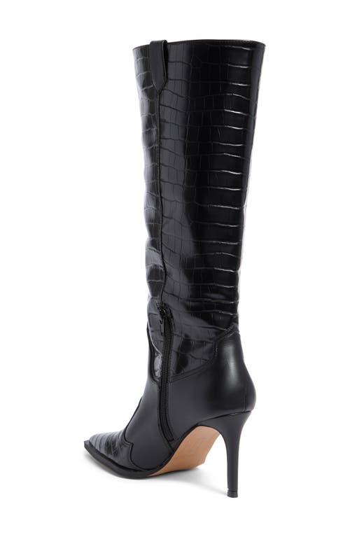Steven New York Lanza Knee High Boot In Black