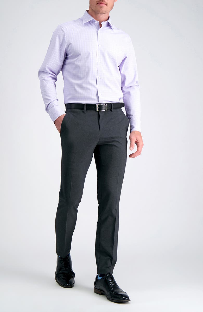 HAGGAR J.M HAGGAR UUltra Slim 4-Way Stretch Trousers, Alternate, color, Charcoal Heather