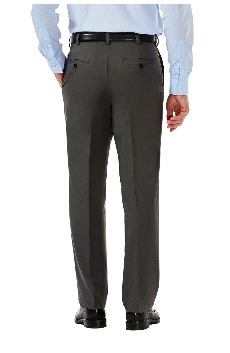 HAGGAR Cool 18<sup>®</sup> PRO Classic Fit Flat Front Pant, Alternate, color, Chcoal Htr