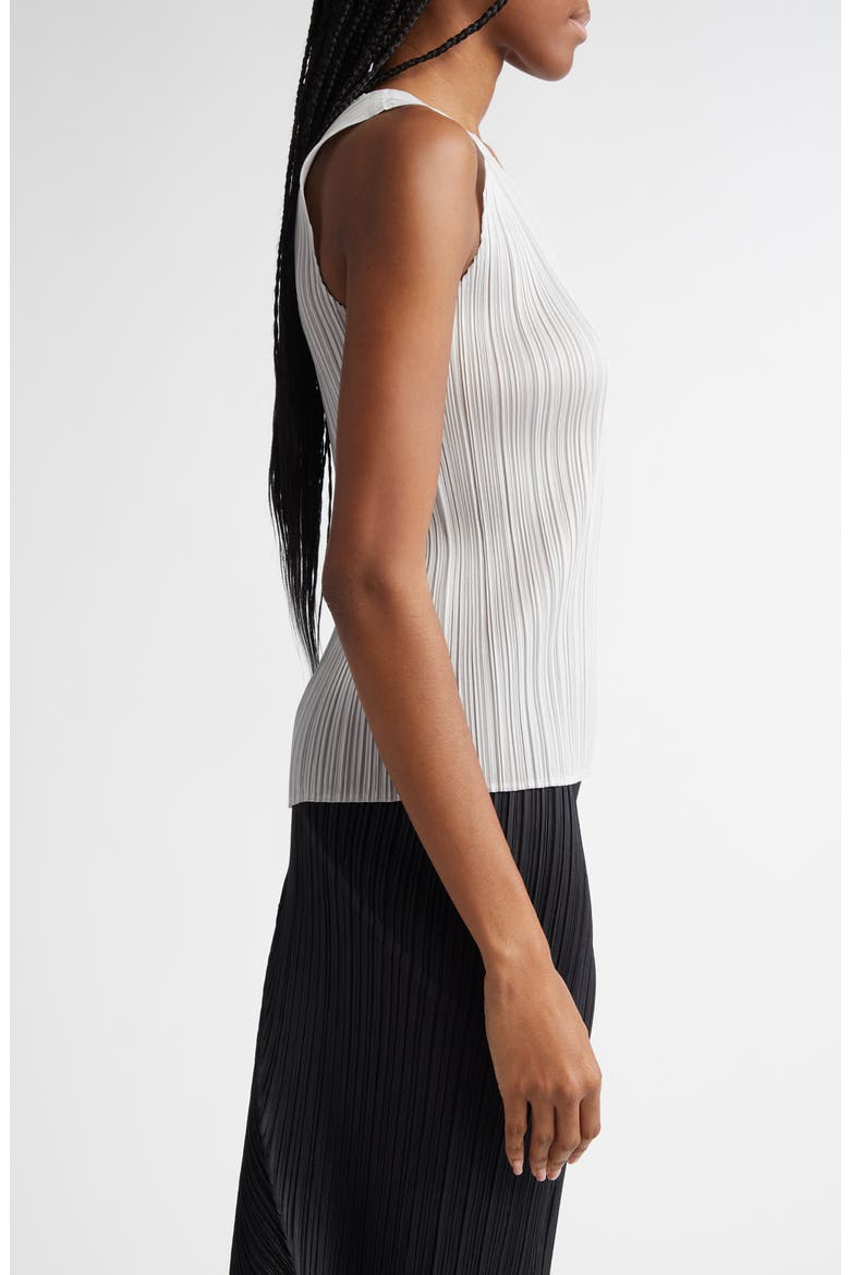 Basics Pleated Sleeveless Top, Alternate, color, LIGHT GRAY