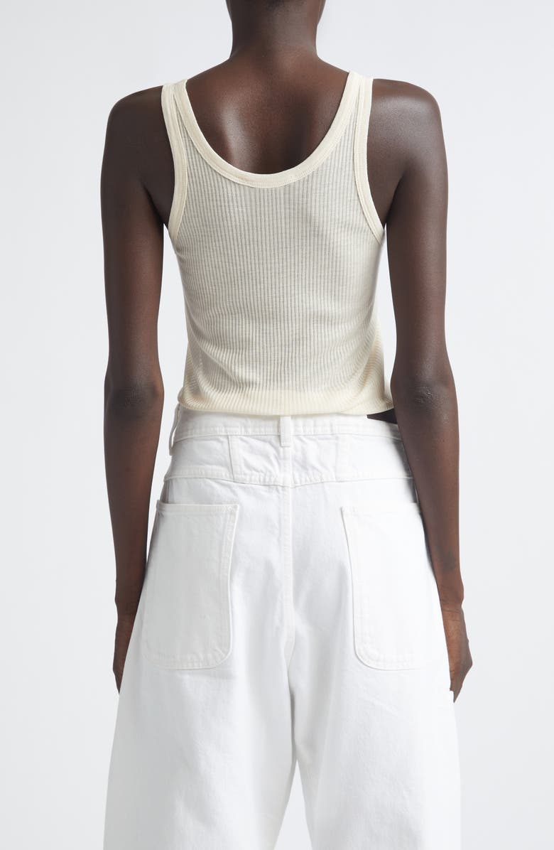 Lemaire Rib Scoop Neck Tank, Alternate, color, Jasmine
