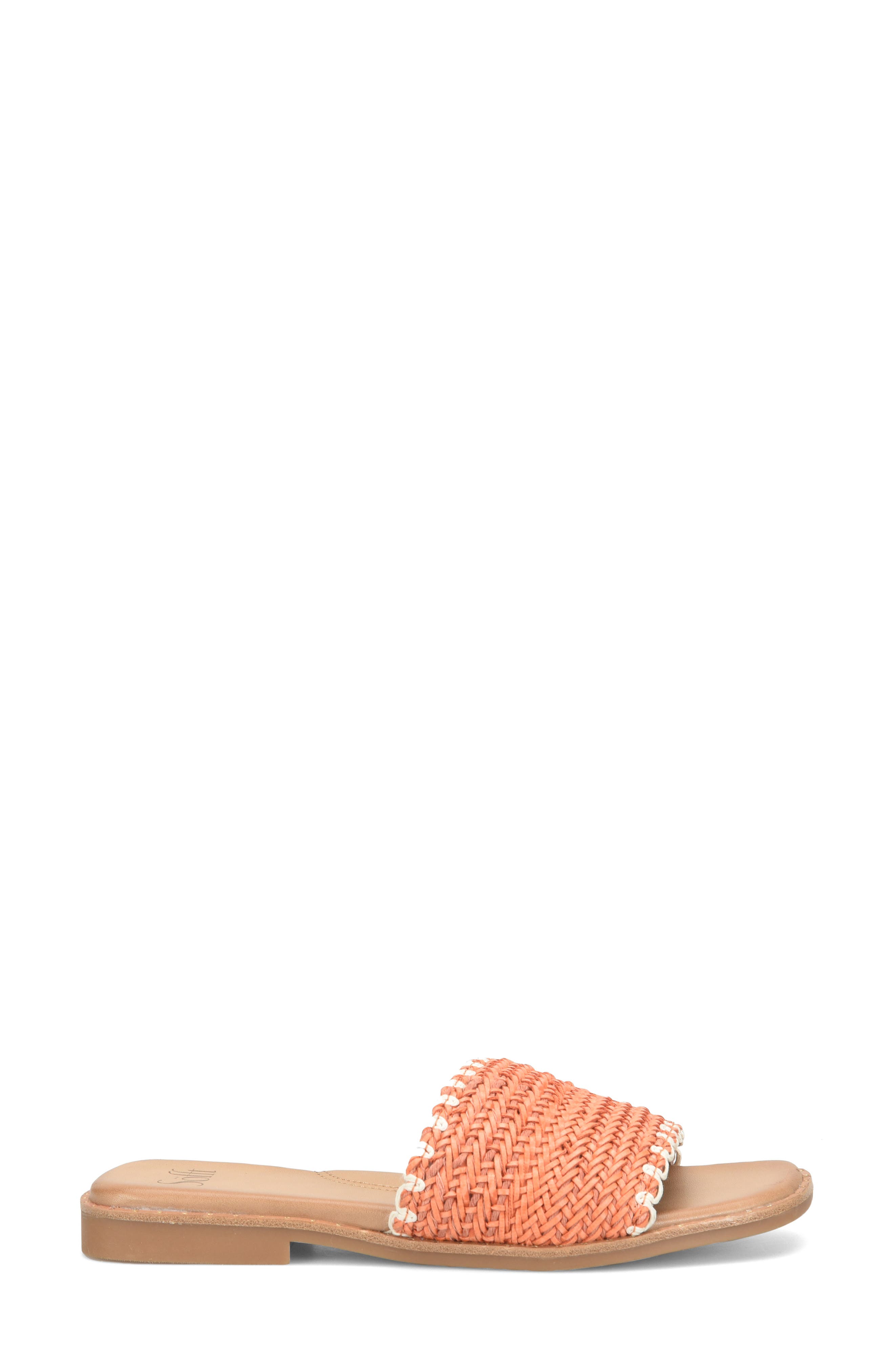 Elsa Slide Sandal, Alternate, color, PAPAYA