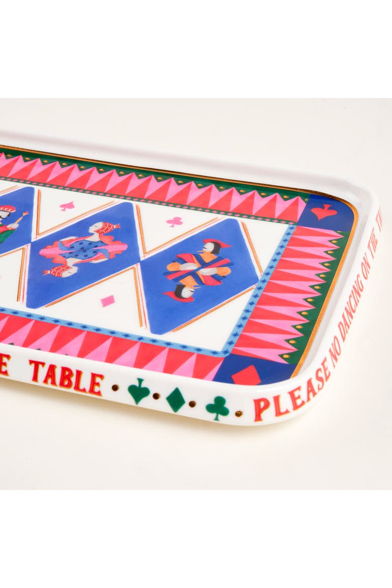 Shekou Porcelain Decorative Tray Curated Decor, Alternate, color, Blue
