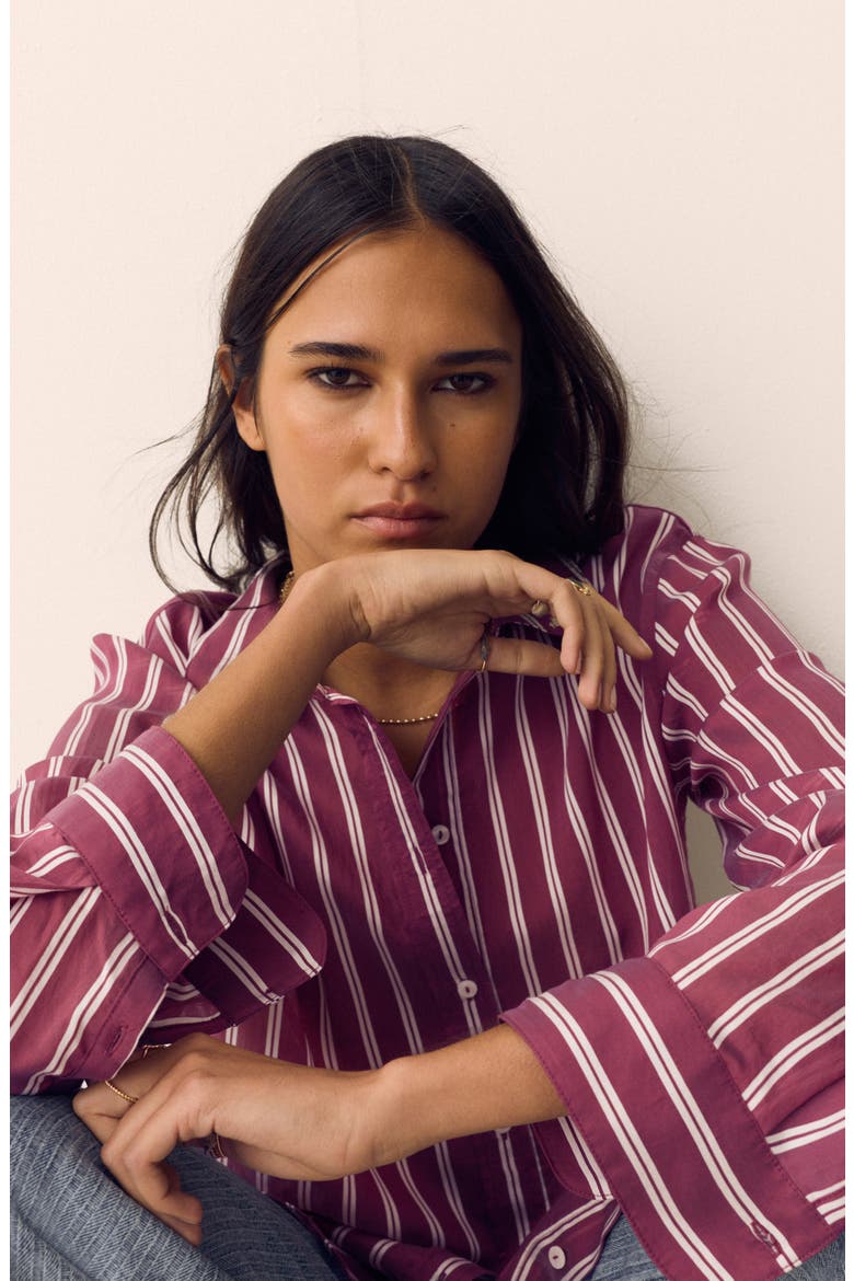 Stripe Shirt, Alternate, color, PINK MIX